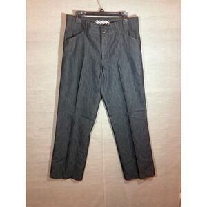 Lee Platinum‎ Trouser Denim Black Rinse Straight Leg Workwear Jeans Women's 14